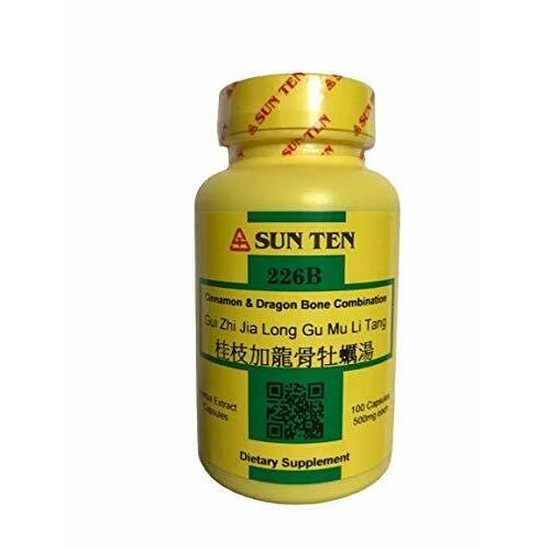 Sun Ten - Cinnamon & Dragon Bone Combination Capsules/GUI Zhi Jia Long Gu Mu Li Tang/桂枝加龍骨牡蠣湯 - The Oasis of Health