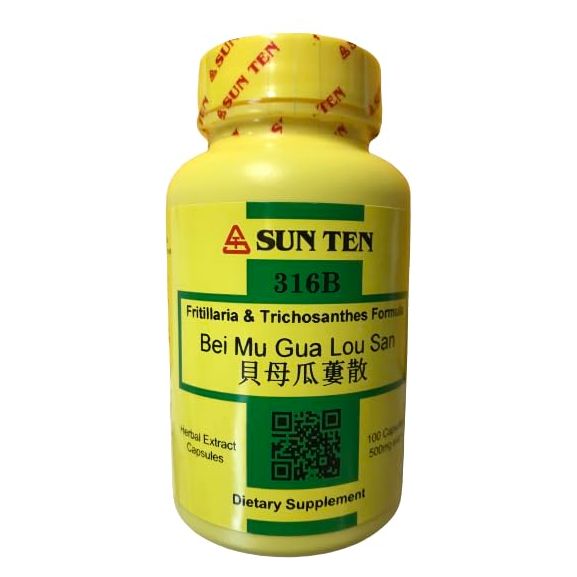 Sun Ten - Fritillaria & Trichosanthes Formula Capsules/Bei Mu Gua Lou San/????? - The Oasis of Health
