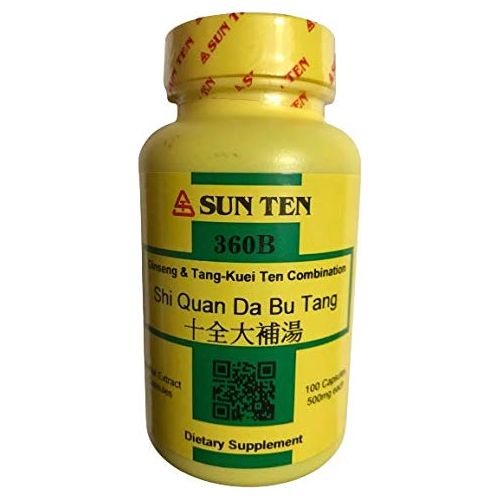 Sun Ten - Ginseng & Tang - kuei Ten Combination Capsules/Shi Quan Da Bu Tang/????? - The Oasis of Health
