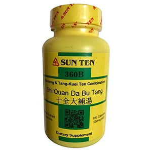 Sun Ten - Ginseng & Tang - kuei Ten Combination Capsules/Shi Quan Da Bu Tang/????? - The Oasis of Health