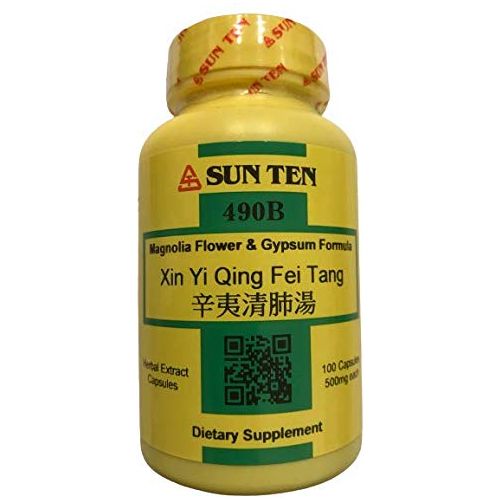 Sun Ten - Magnolia Flower & Gypsum Formula Capsules/490B Xin Yi Qing Fei Tang/????? … - The Oasis of Health