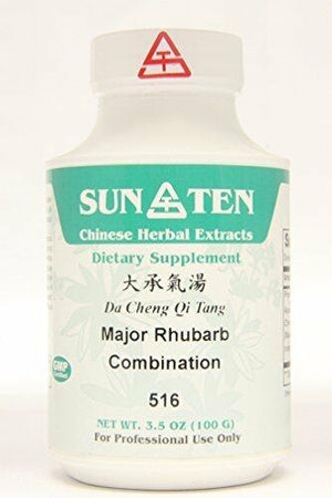 SUN TEN - MAJOR RHUBARB COMBINATION Da Cheng Qi Tang Concentrated Granules 100g 516 by Baicao by SUN TEN Baicao - The Oasis of Health