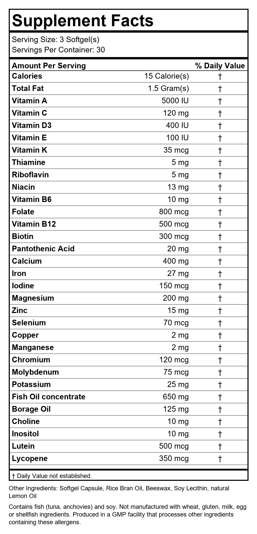 Supplement Facts