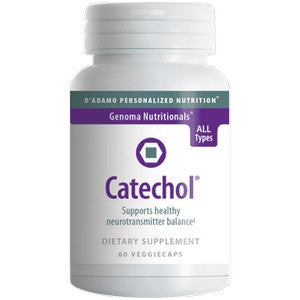 D'Adamo Catechol 60 Vcaps - Supplement Facts panel