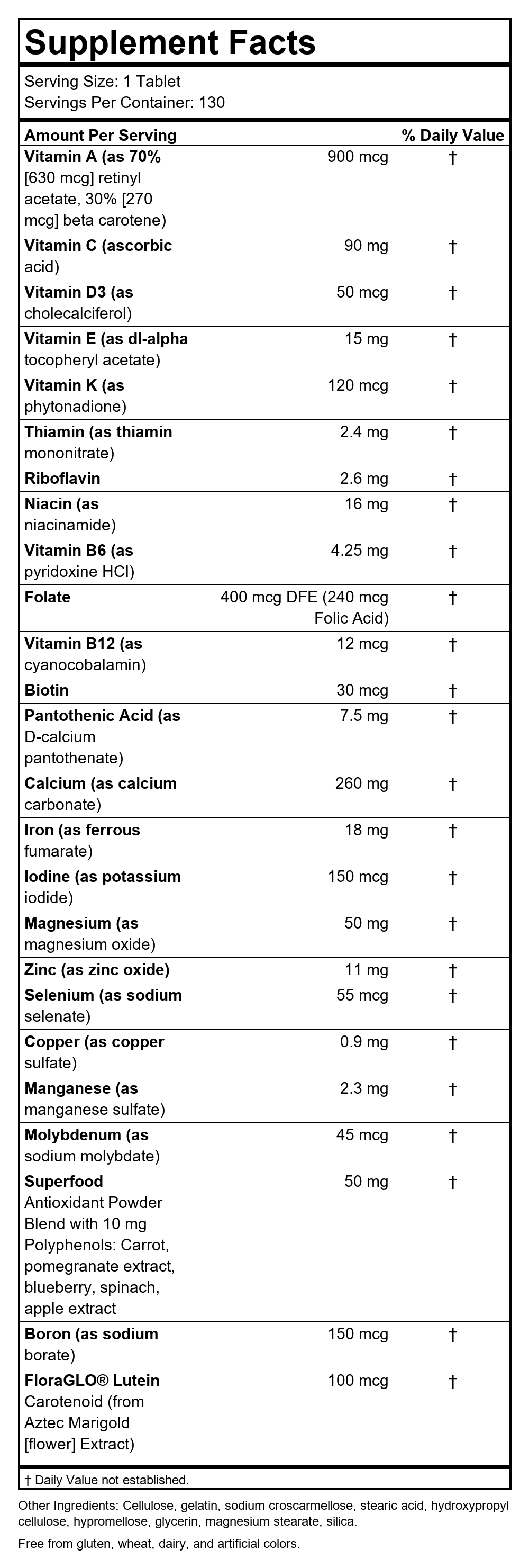 Supplement Facts