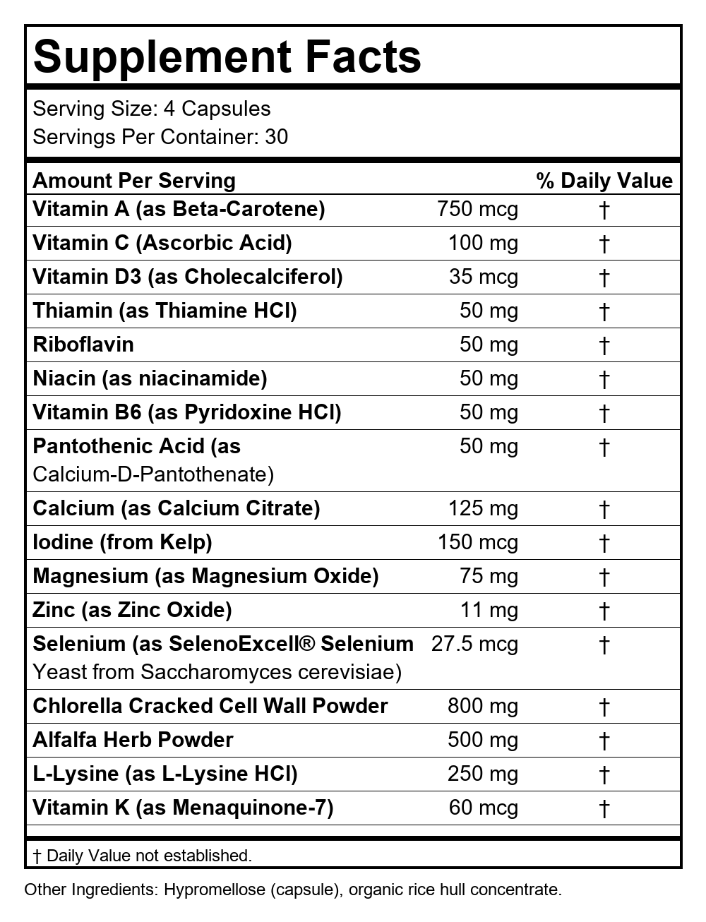 Supplement Facts