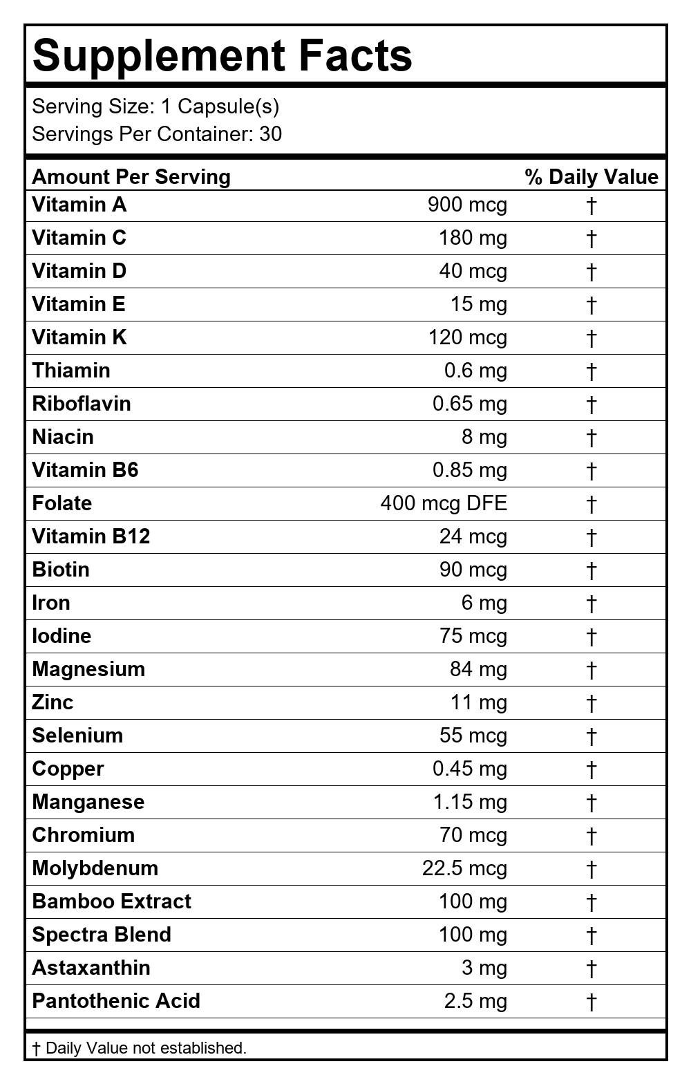 Supplement Facts