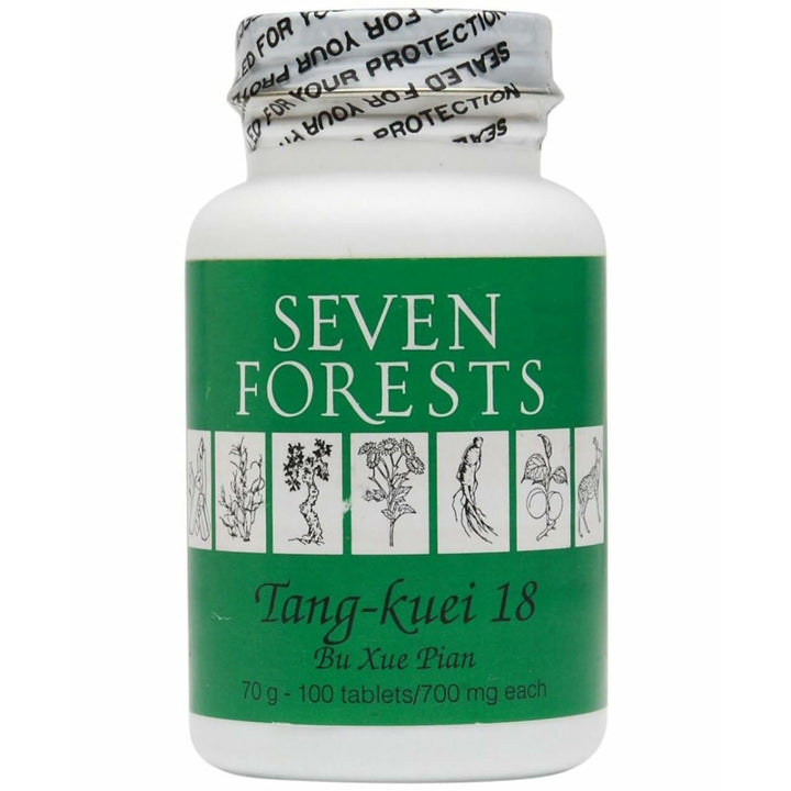 Tang - kuei 18 By Seven Forests, 100 Tablets, 700 Mg. - The Oasis of Health