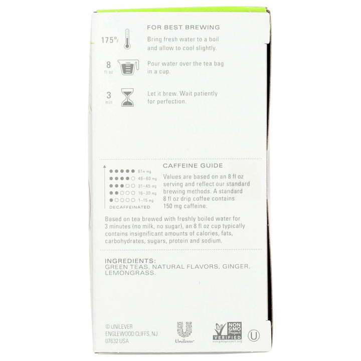 Tazo - Green Tea Green Ginger - 20 Tea Bags - The Oasis of Health