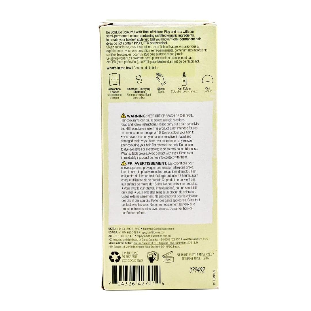 Tints Of Nature - Semi - Permanent Hair Color Bold Green - 2.46 fl. oz. - The Oasis of Health