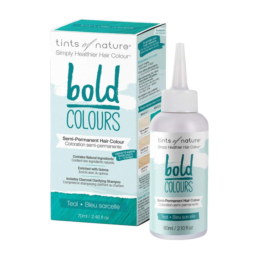 Tints Of Nature - Semi - Permanent Hair Color Bold Teal - 2.46 fl. oz. - The Oasis of Health