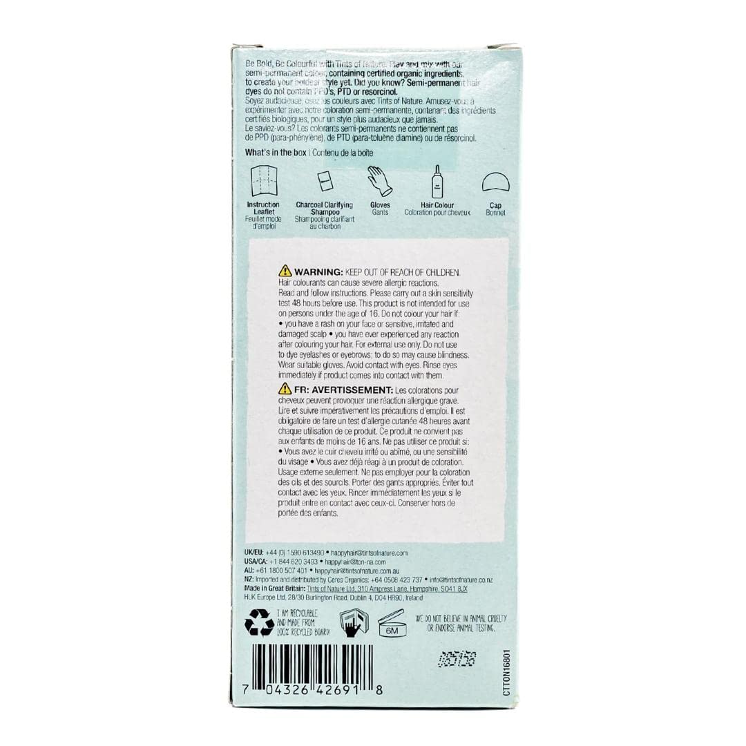 Tints Of Nature - Semi - Permanent Hair Color Bold Teal - 2.46 fl. oz. - The Oasis of Health