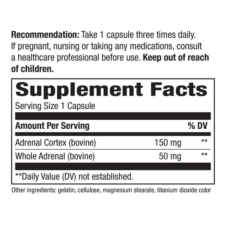 Title: Nature's Way ADRENergize - Cortex & Whole Adrenal Blend, 50 Capsules - The Oasis of Health