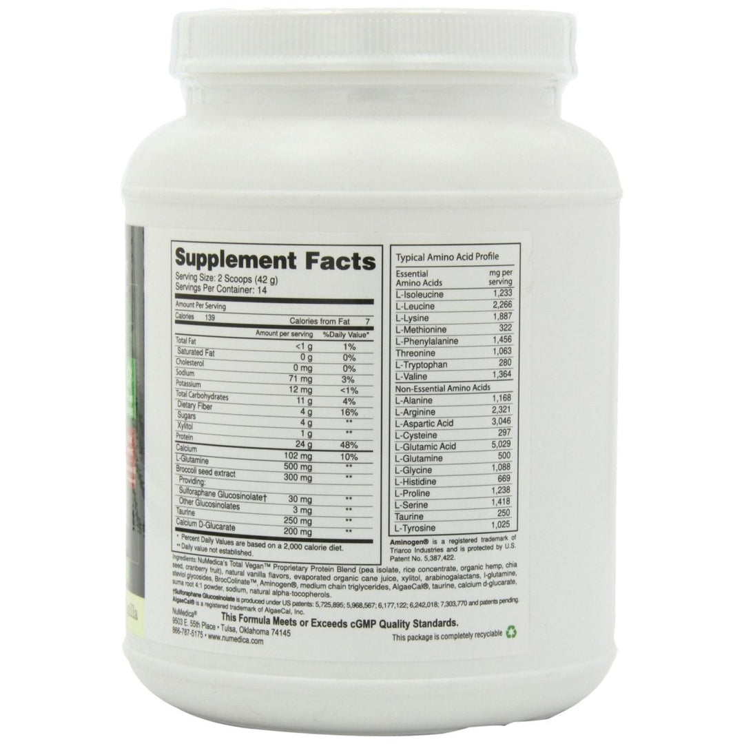 Total Vegan Vanilla (14 Servings) 20.74 Ounces - The Oasis of Health