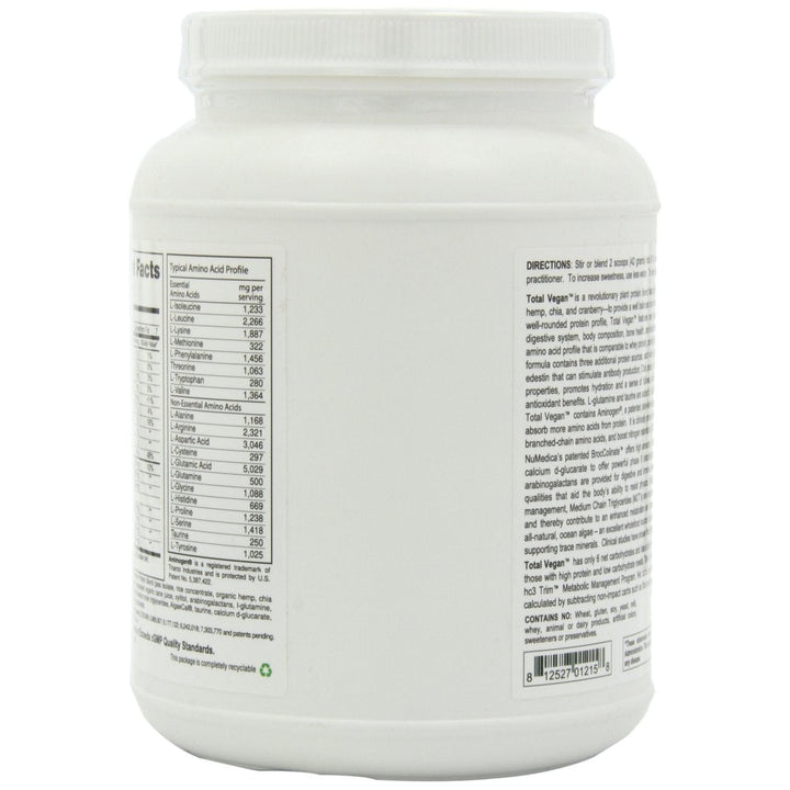 Total Vegan Vanilla (14 Servings) 20.74 Ounces - The Oasis of Health