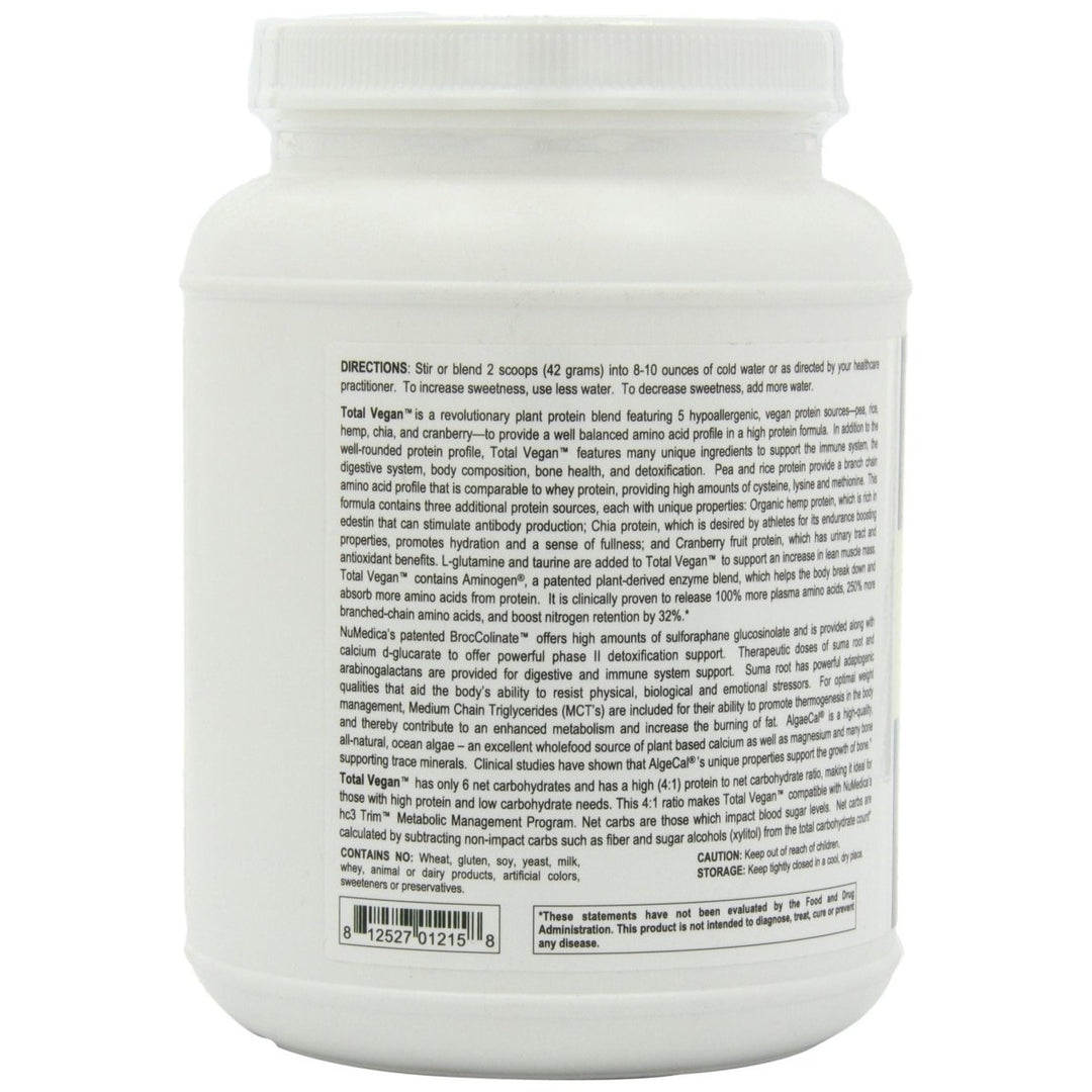 Total Vegan Vanilla (14 Servings) 20.74 Ounces - The Oasis of Health