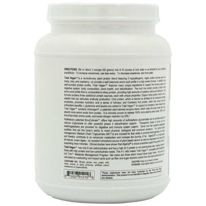 Total Vegan Vanilla (14 Servings) 20.74 Ounces - The Oasis of Health