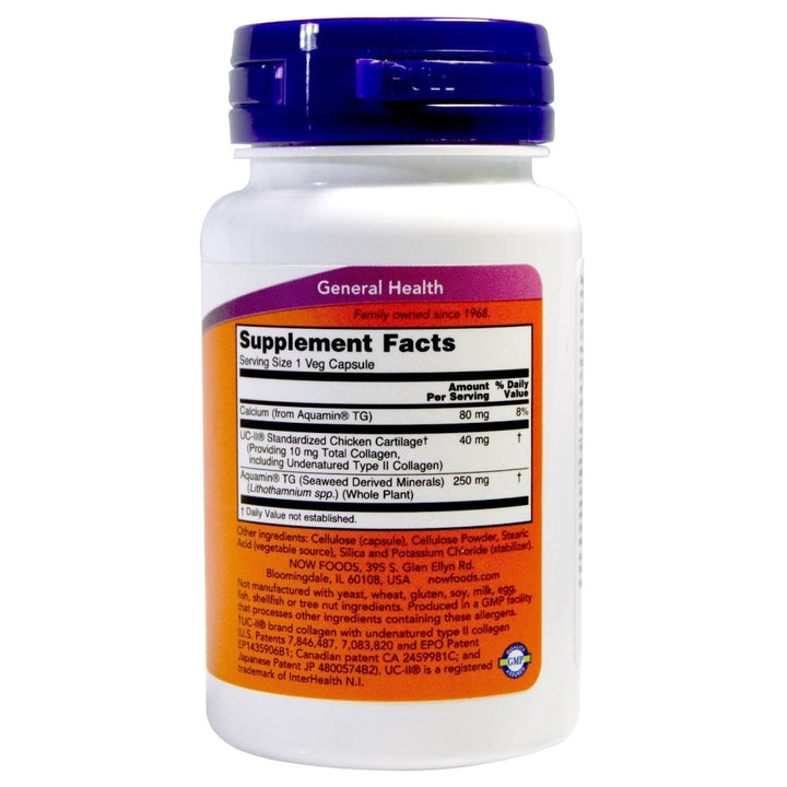 UC II Joint Health Undenatured Type II Collagen 60 VegiCaps (Pack of 2) - The Oasis of Health