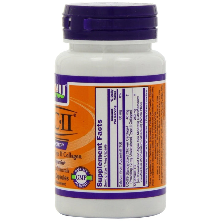 UC II Joint Health Undenatured Type II Collagen 60 VegiCaps (Pack of 2) - The Oasis of Health