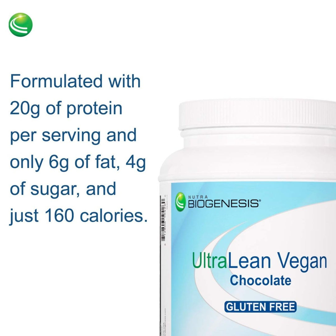 UltraLean Vegan Chocolate - Nutritional Plant - Based Protein Supplement, 1.4 Lb 10426 - The Oasis of Health
