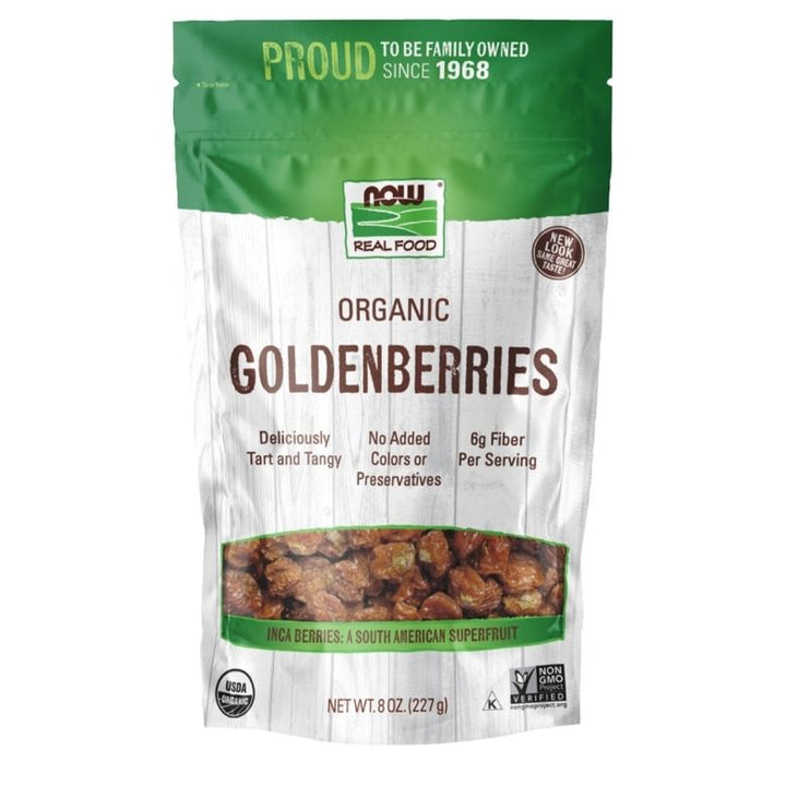 Now Real Foods GoldenBerries Organic 8oz - 5698