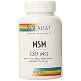 Solaray - MSM 750 mg. - 90 Vegetable Capsule(s)