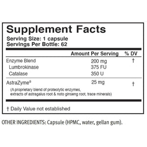 USAEnzymes U.S. Enzymes Lumbroxym Targeted Systemic Enzyme 62 Delayed Release Capsues. Helps Crculation and Blood Pressure. Supports Cardiovascular and Circulatory Health. - The Oasis of Health