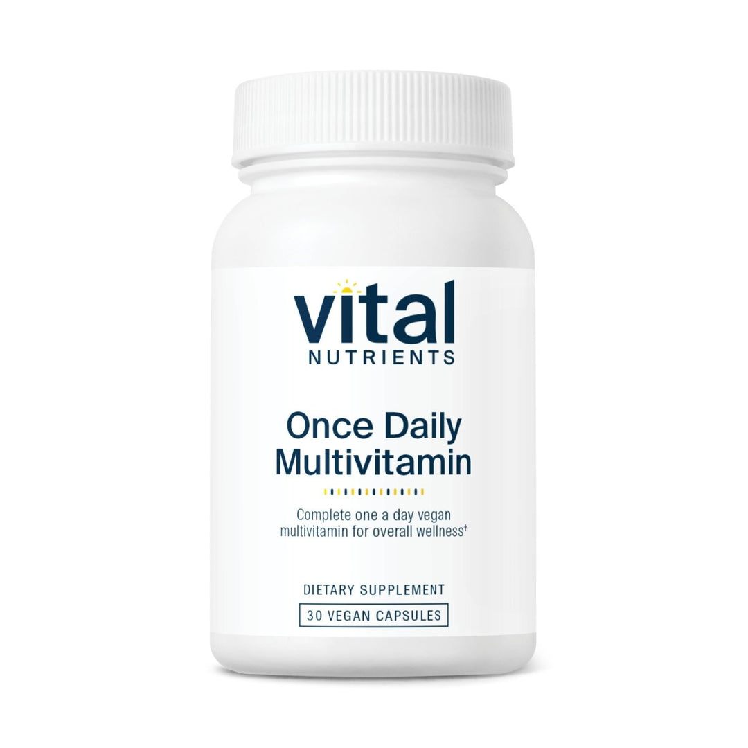 Vital Nutrients Once Daily Multivitamin | Vegan Multi for Women & Men | Allergen - Free | 19 Essential Vitamins + Antioxidants for Eye and Heart Health | Gluten, Dairy & Soy - Free | 30 Capsules - The Oasis of Health