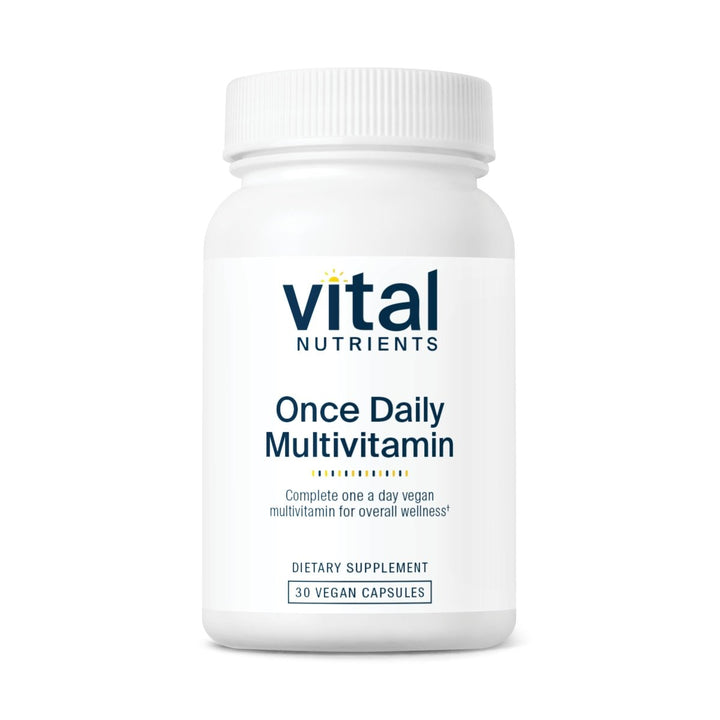 Vital Nutrients Once Daily Multivitamin | Vegan Multi for Women & Men | Allergen - Free | 19 Essential Vitamins + Antioxidants for Eye and Heart Health | Gluten, Dairy & Soy - Free | 30 Capsules - The Oasis of Health