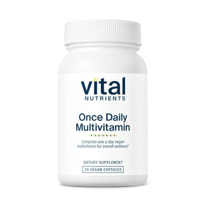 Vital Nutrients Once Daily Multivitamin | Vegan Multi for Women & Men | Allergen - Free | 19 Essential Vitamins + Antioxidants for Eye and Heart Health | Gluten, Dairy & Soy - Free | 30 Capsules - The Oasis of Health