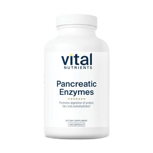 Vital Nutrients Pancreatic Enzymes 1000mg 180 Capsules - The Oasis of Health