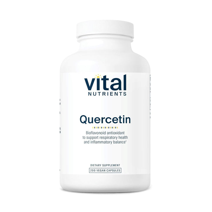 Vital Nutrients Quercetin | Vegan Quercetin Supplement with Bioflavonoids for Sinus, Respiratory, Heart, & Immune Function Support | Gluten, Dairy, Soy Free | 500mg | 200 Capsules - The Oasis of Health