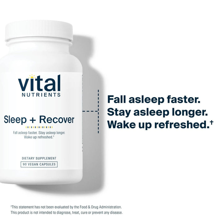 Vital Nutrients Sleep + Recover 90 Capsules - The Oasis of Health