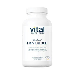 Vital Nutrients Ultra Pure Fish Oil 800 Lemon 90 Softgels - The Oasis of Health