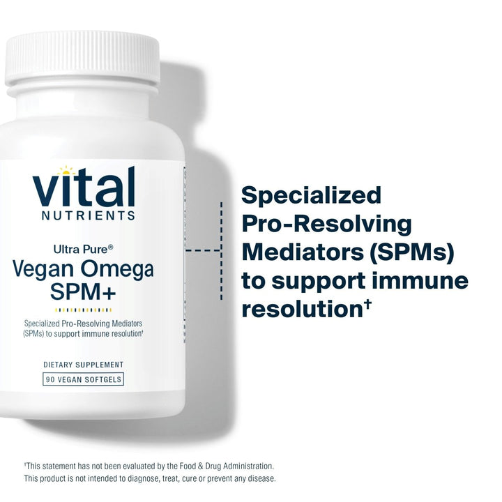 Vital Nutrients Ultra Pure Vegan Omega SPM 90 Mini Softgels - The Oasis of Health