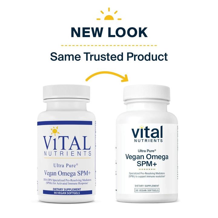 Vital Nutrients Ultra Pure Vegan Omega SPM 90 Mini Softgels - The Oasis of Health