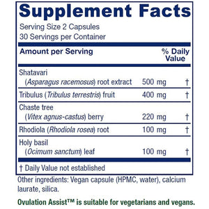Vitanica Ovulation Assist - Pro Logo - 60 Vegan Caps - The Oasis of Health