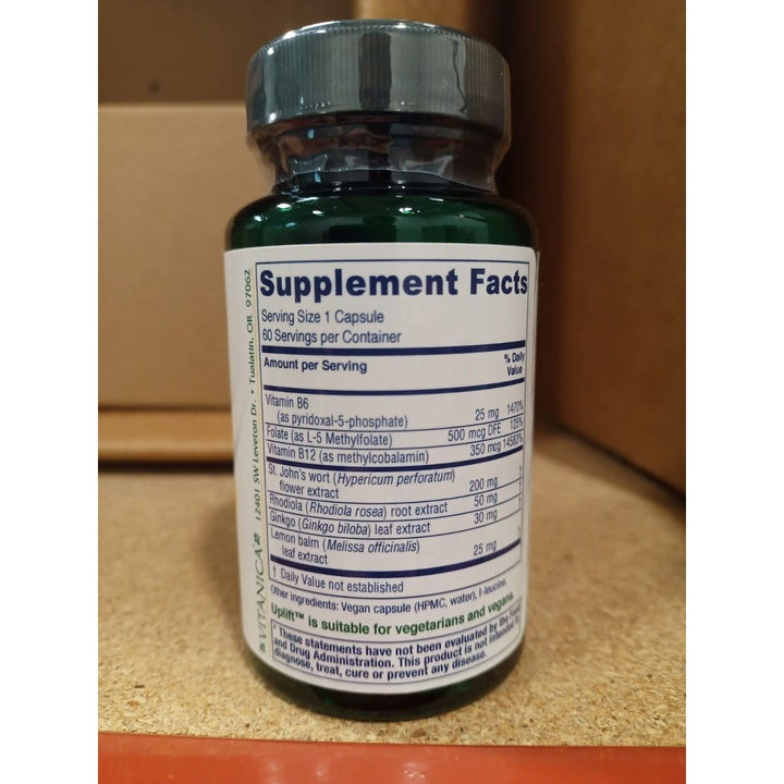 Vitanica Uplift, Mood and Emotional Support, Vegan/Vegetarian, 60 Capsules - The Oasis of Health