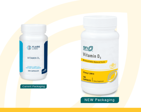 Klaire Labs Vitamin D3 1000 IU 100 Capsules