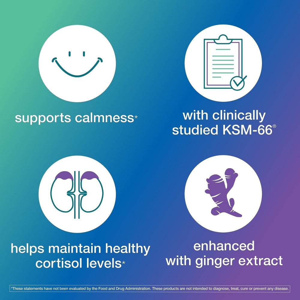 Youtheory Ashwagandha+GABA, 60 Vegetarian Capsules WI0067 - The Oasis of Health