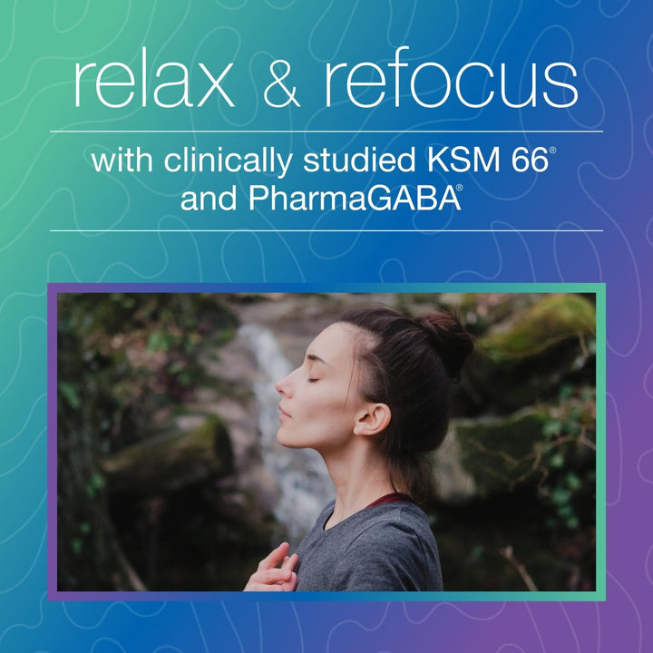 Youtheory Ashwagandha+GABA, 60 Vegetarian Capsules WI0067 - The Oasis of Health