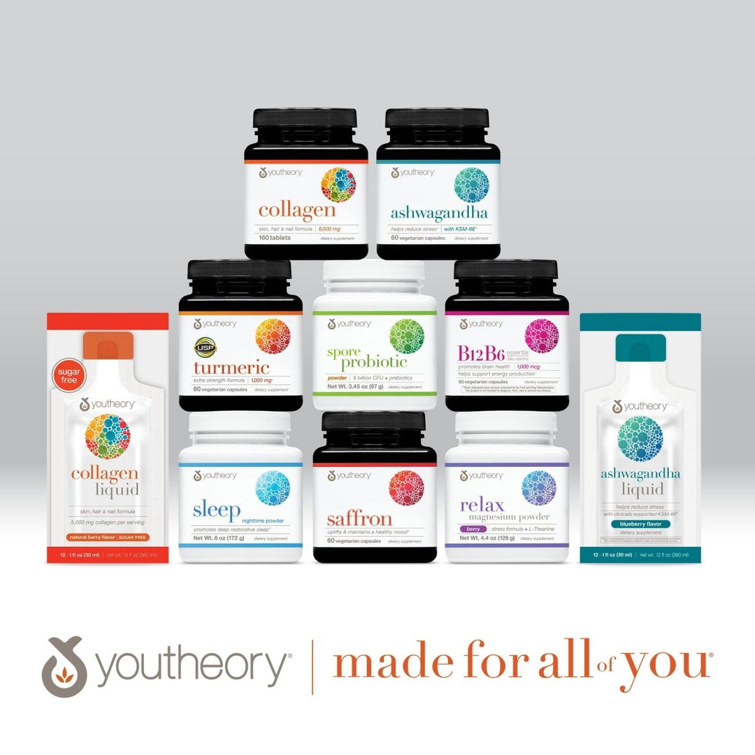 Youtheory Ashwagandha+GABA, 60 Vegetarian Capsules WI0067 - The Oasis of Health