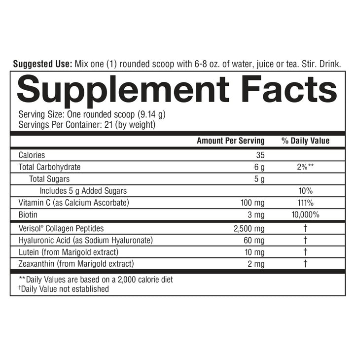 Youtheory - Beauty Powder Watermelon - 6.7 oz. - The Oasis of Health