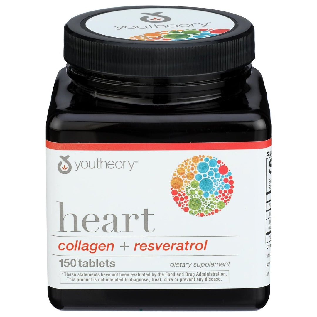 YOUTHEORY Heart Collagen & Resveratrol, 150 CT WI0050 - The Oasis of Health