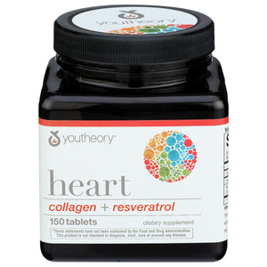YOUTHEORY Heart Collagen & Resveratrol, 150 CT WI0050 - The Oasis of Health