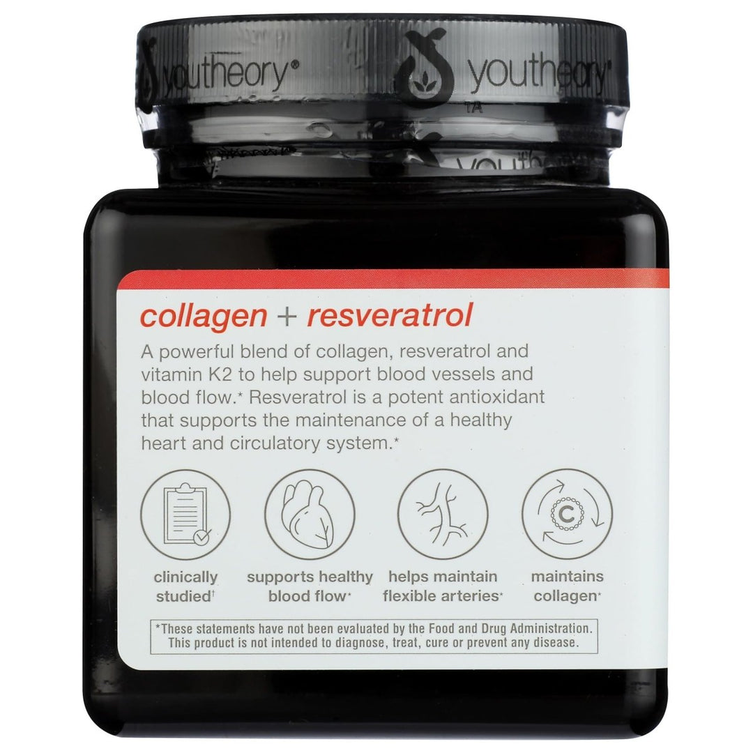 YOUTHEORY Heart Collagen & Resveratrol, 150 CT WI0050 - The Oasis of Health