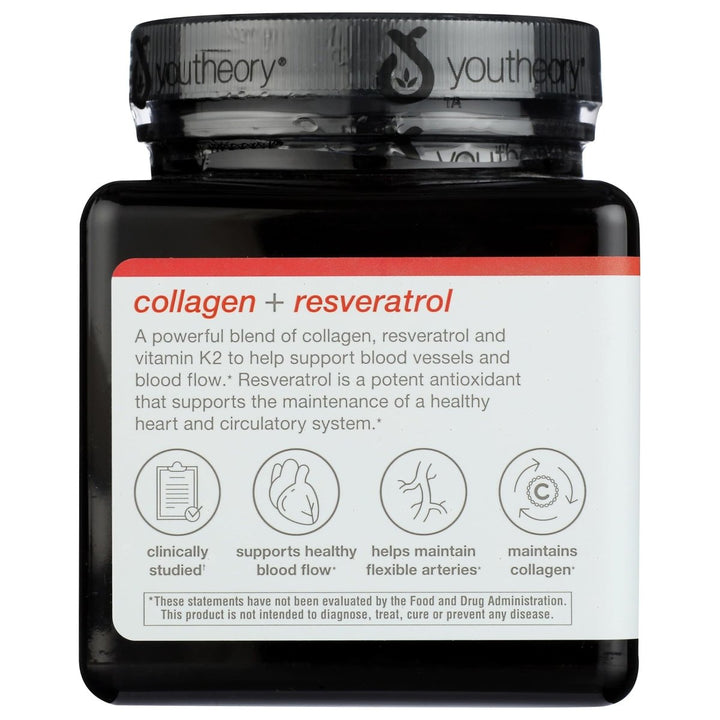 YOUTHEORY Heart Collagen & Resveratrol, 150 CT WI0050 - The Oasis of Health