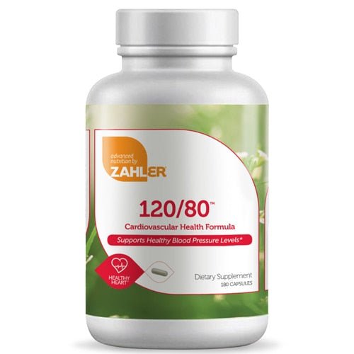 Zahler - 120/80 Cardiovascular Support Formula - 60 Capsules - The Oasis of Health