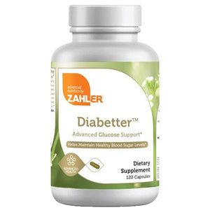 Zahler - Diabetter Advanced Glucose Support - 120 Capsules - The Oasis of Health